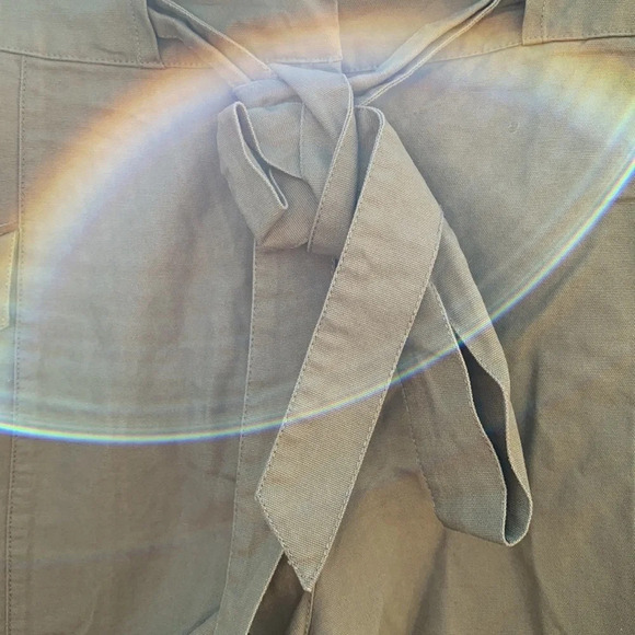 Justfab 3X shorts with tie belt, new no tags, military green - Picture 2 of 5